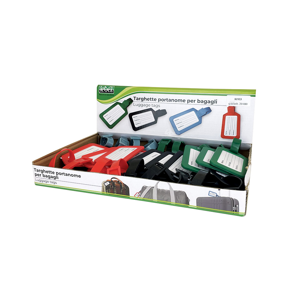 lebez-targhette-portanome-per-bagagli-in-plastica-morbida-20-pezzi-4-colori image 1
