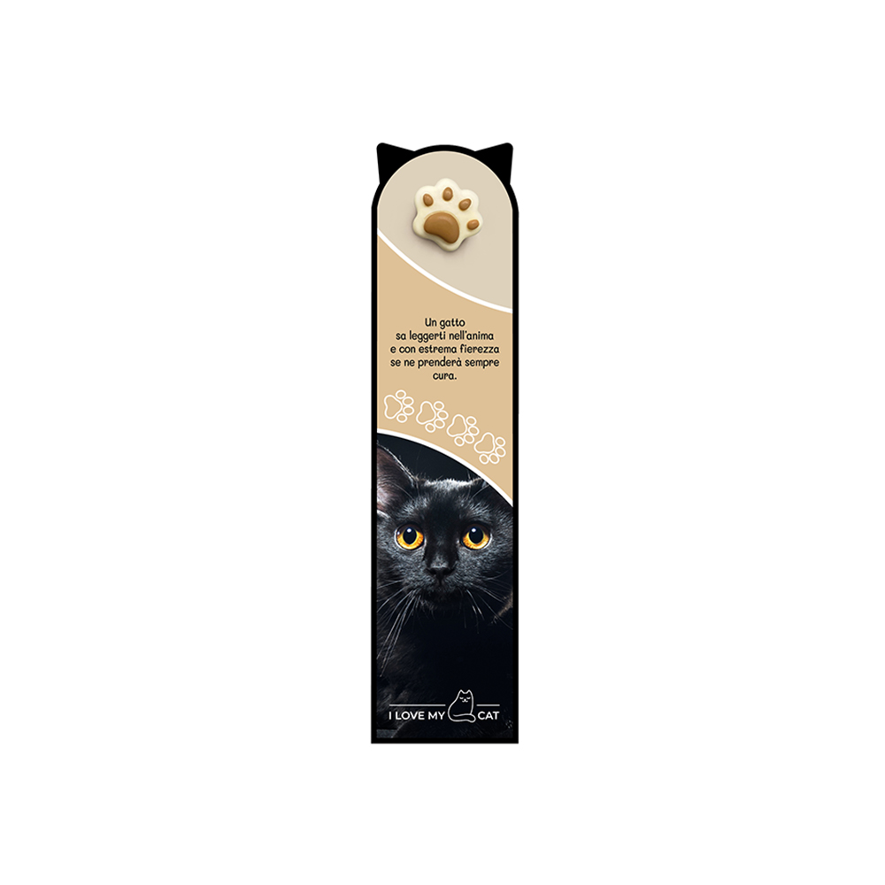 lebez-segnalibro-i-love-my-cat-in-cartoncino-sagomato-con-charms image 6