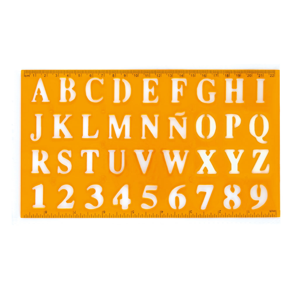 lebez-stencil-maxi-normografo-font-altezza-2-cm image 1