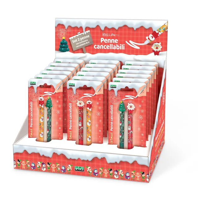 lebez-set-2-penne-cancellabili-christmas-a-scatto image 1