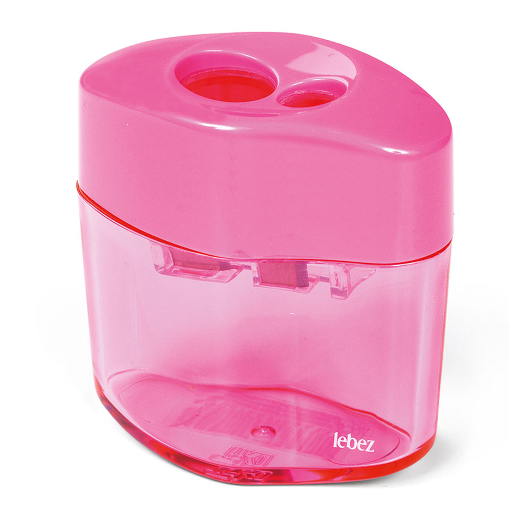 lebez-temperamatite-2-fori-con-contenitore-in-plastica image 2