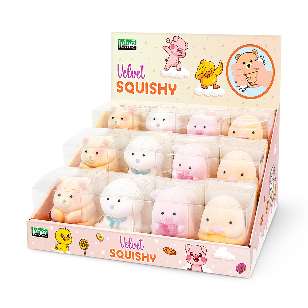 lebez-squishy-velvet-morbido-4-soggetti-assortiti image 1