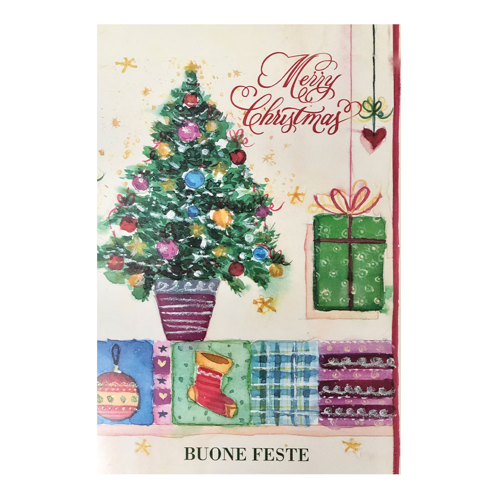 lebez-biglietto-natale-glitter-3d-dorato-11-5x17-cm image 2