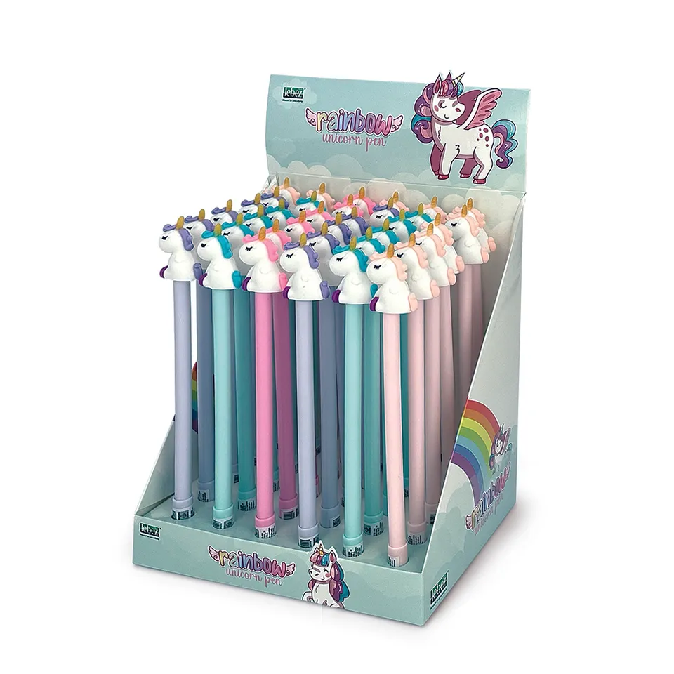 lebez-penna-unicorno-rainbow-con-top-fantasia-e-cappuccio image 1