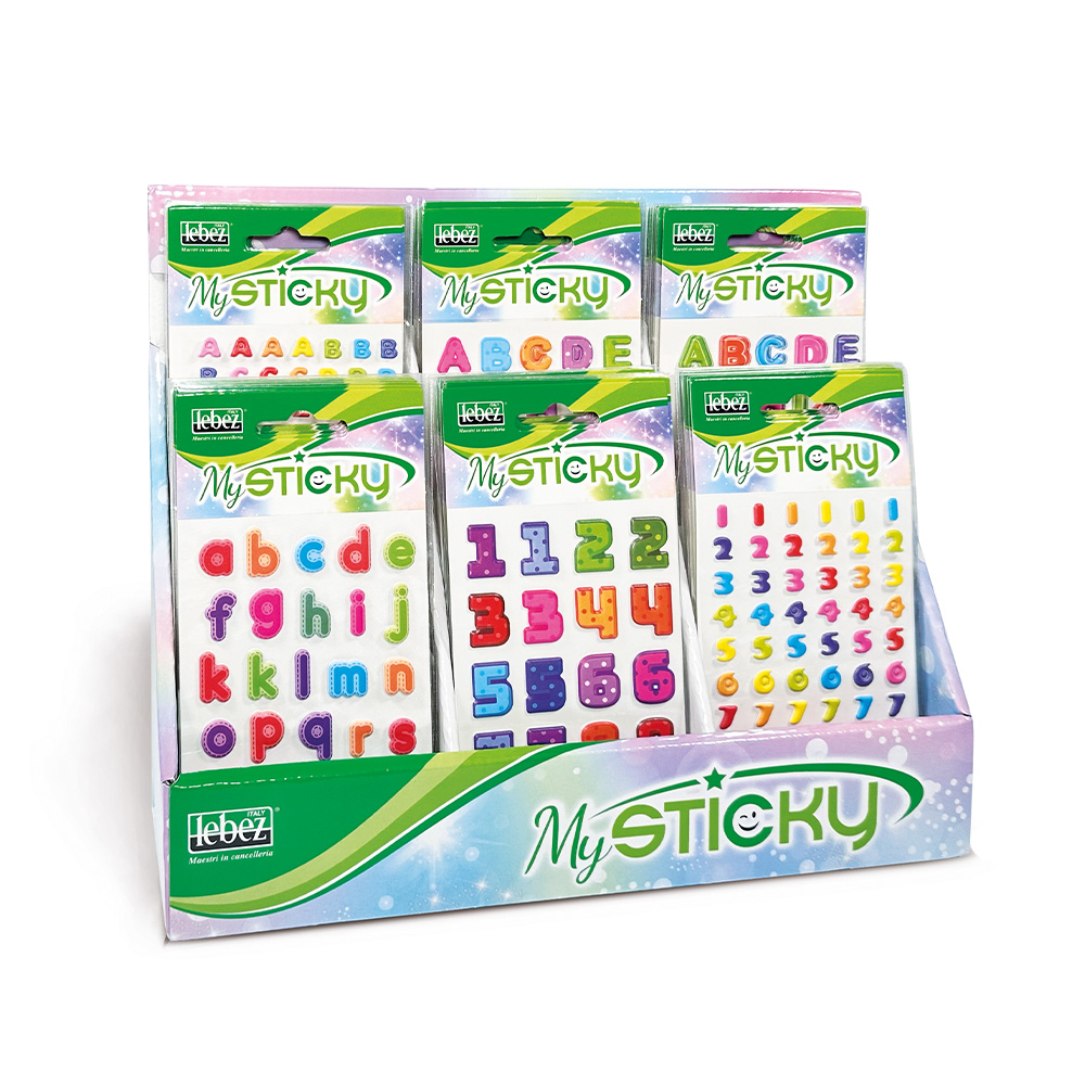 lebez-display-48-buste-stickers-3d-numeri-e-lettere image 1