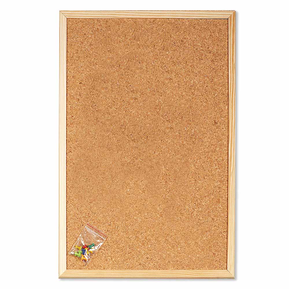 lebez-bacheca-sughero-con-cornice-legno-40x60-cm-e-puntine image 1