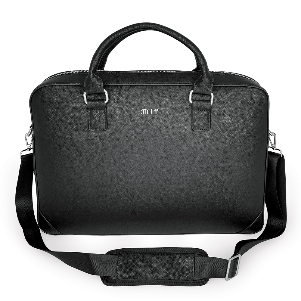lebez-cartella-identity-black-in-ecopelle-32x29x7-5-cm image 2