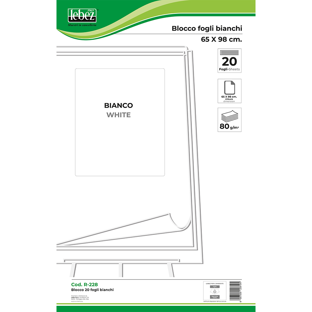 lebez-blocco-20-fogli-bianchi-65x98-cm image 1
