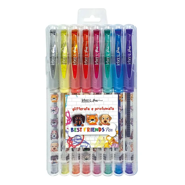 lebez-penne-gel-fantasy-glitter-profumate-set-8-pezzi image 1