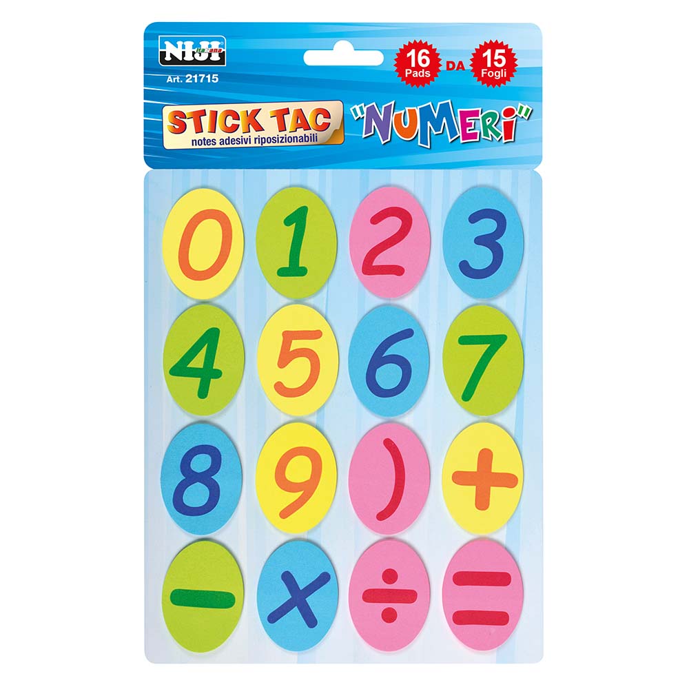 lebez-memo-stick-numeri-16-pad-da-15-fogli image 1