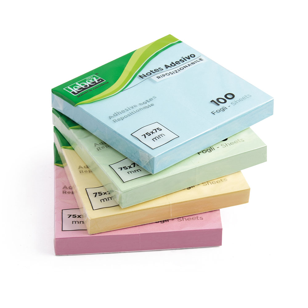 lebez-memo-stick-pastel-75-x-75-mm-blocchetto-100-fogli image 1