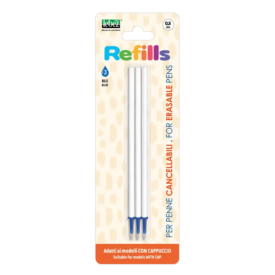 lebez-refill-inchiostro-cancellabile-blu-3pz image 1