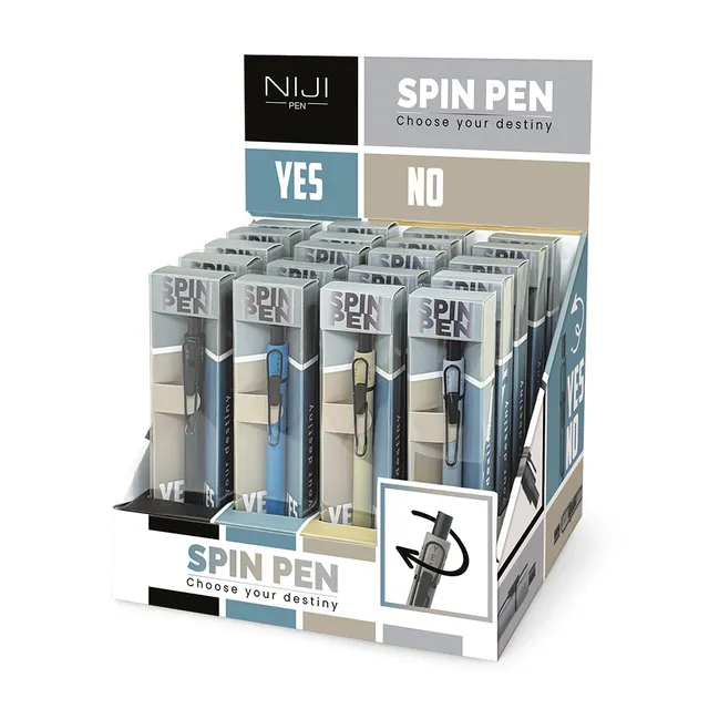 lebez-round-spin-pen-penna-a-scatto-con-clip image 1