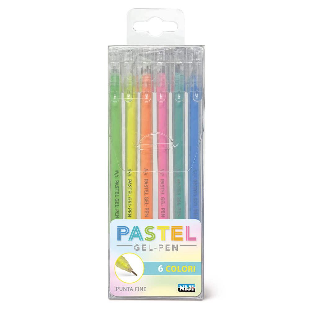 lebez-pastel-set-6-penne-gel-glitter-punta-extra-fine image 1