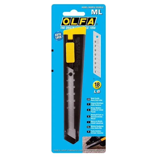 olfa-cutter-bloccalama-18-mm-corpo-in-metallo-lebez image 1