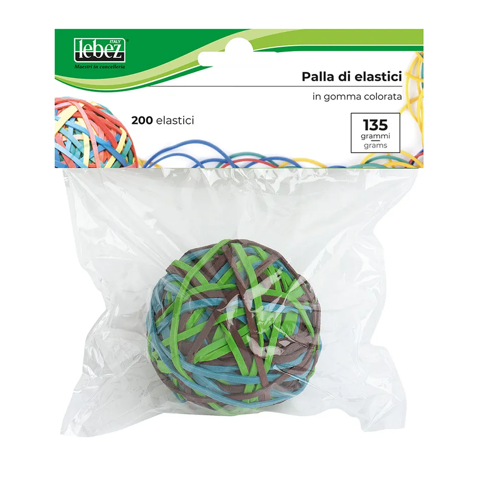 lebez-palla-di-elastici-elastici-in-gomma-colorata-busta-appendibile image 1