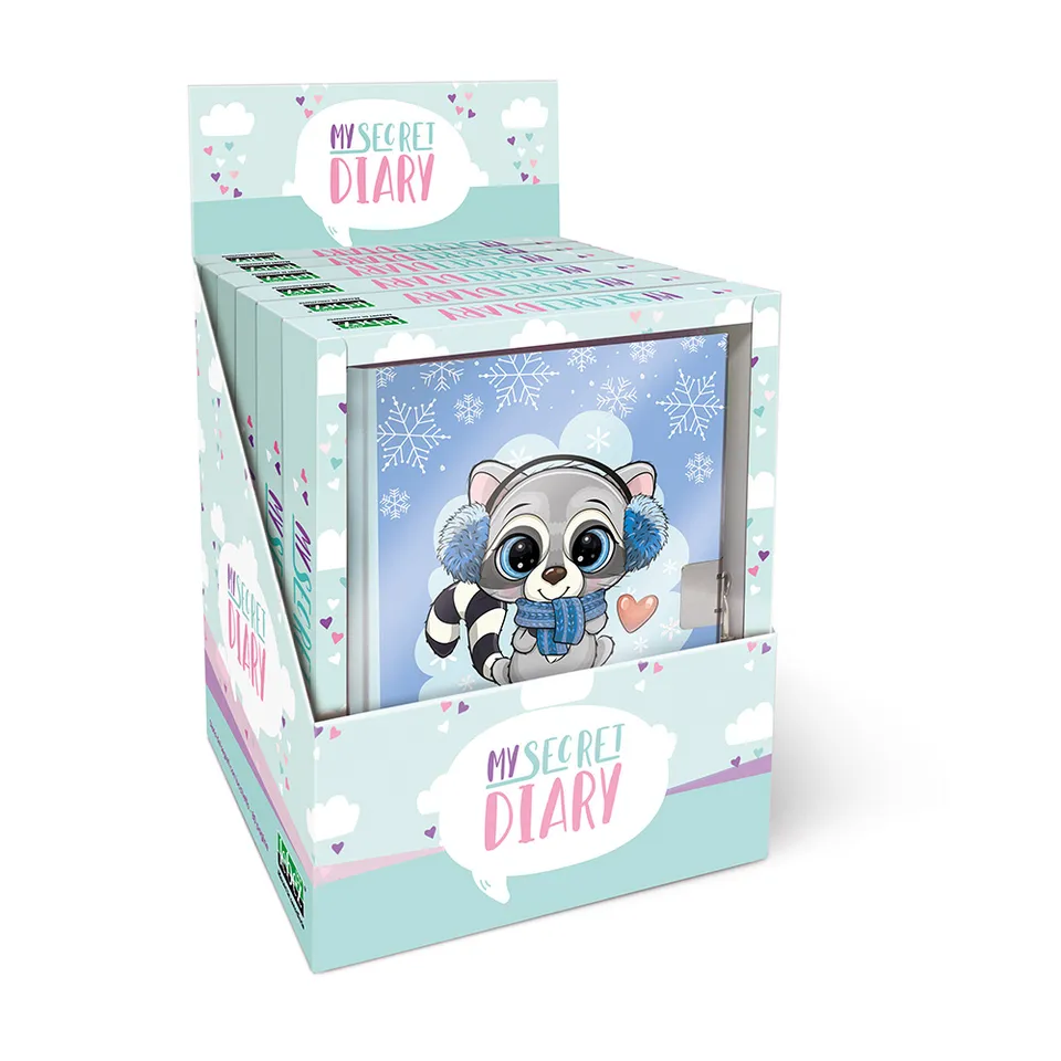 lebez-diario-dei-segreti-sweet-winter-80-pagine-con-lucchetto-display-6-pz image 1