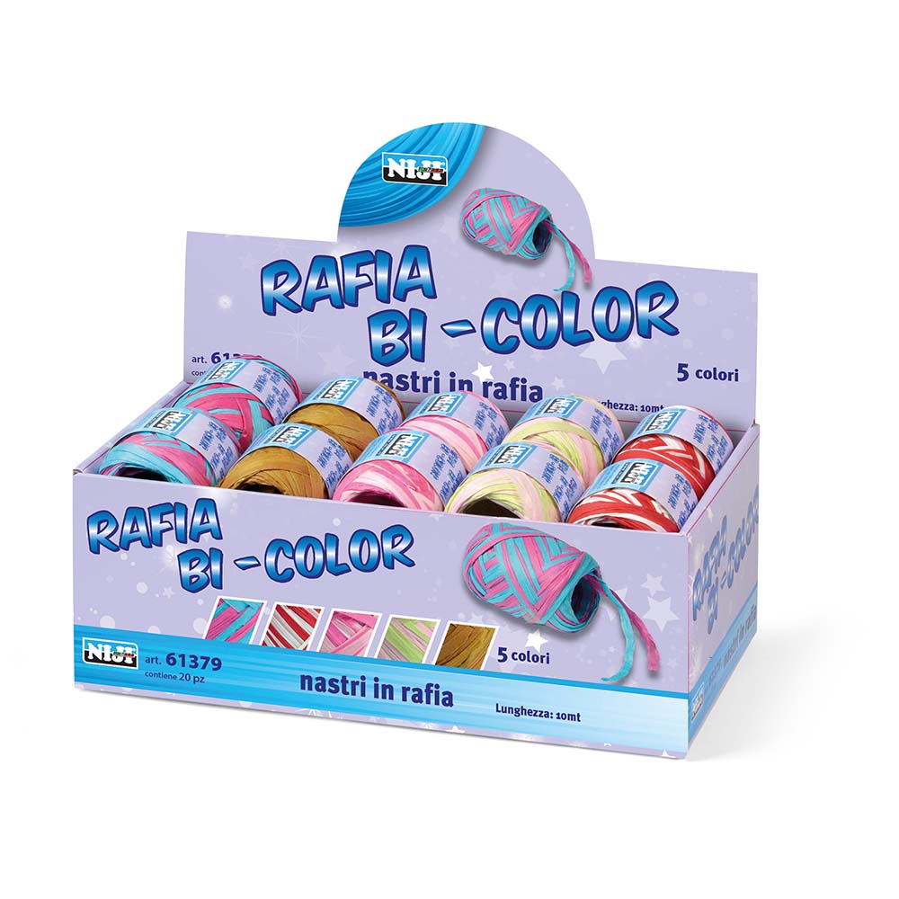 lebez-nastro-rafia-bi-color-10-m-per-confezionamento-regalo image 1