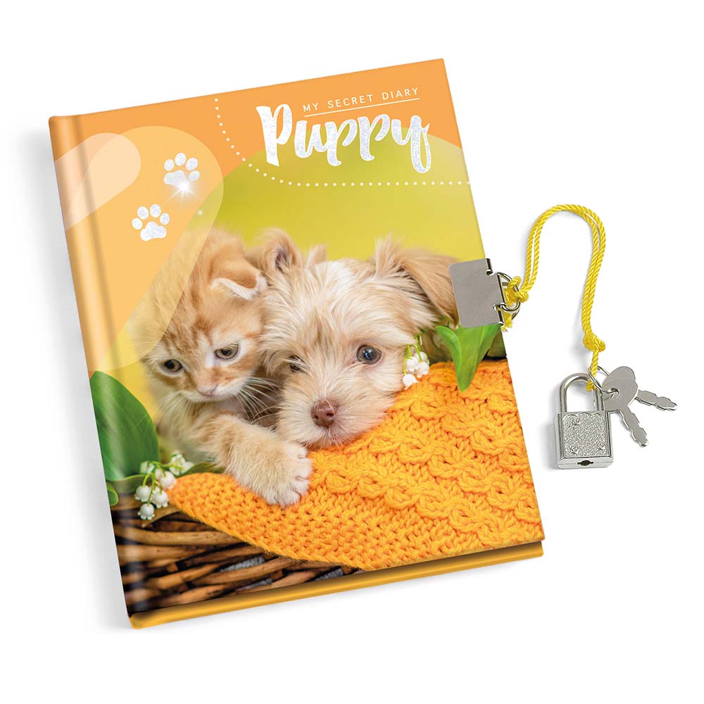 lebez-diario-dei-segreti-cuccioli-80-pagine-con-lucchetto-e-scatola-regalo image 2
