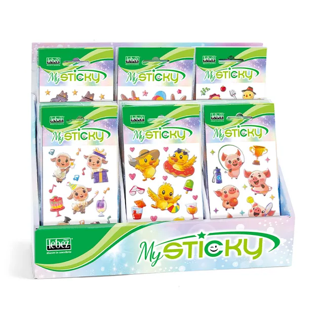 lebez-my-sticky-3d-crazy-farm-stickers-gommati-3d image 1