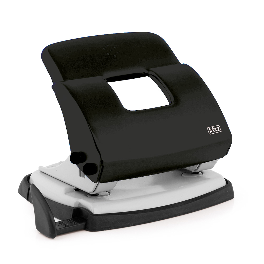 perforatore-a-2-fori-in-metallo-lebez-capacit-30-fogli-con-guida-regolabile image 1