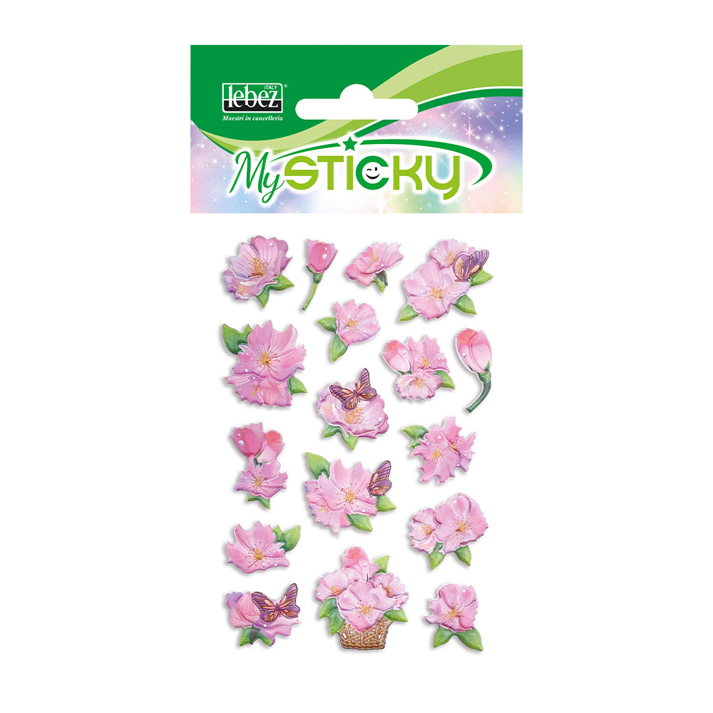 lebez-espositore-stickers-fiori-stickers-adesivi-gommati-3d-48-buste image 3