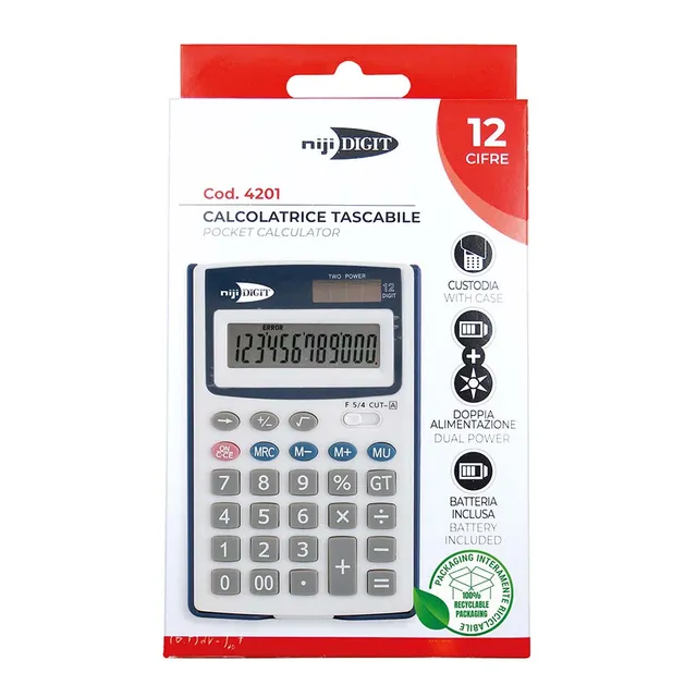 lebez-niji-digit-calcolatrice-tascabile-12-cifre-2 image 1