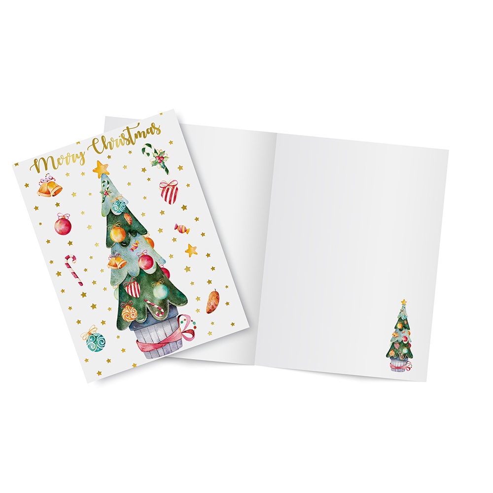 lebez-biglietto-natale-con-dettagli-dorati-e-busta-2 image 1