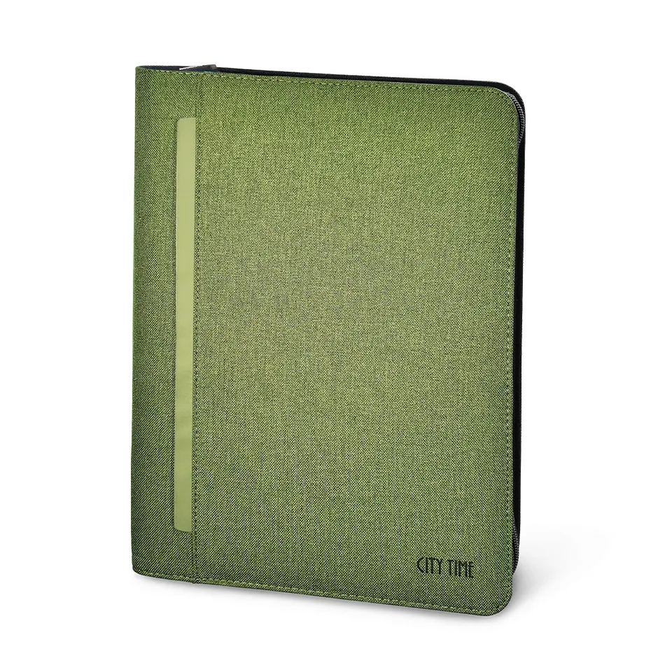 lebez-portablocco-dualis-verde-a4-con-zip-25-5x34-cm image 1