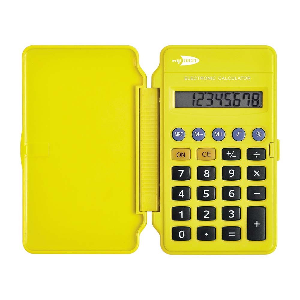 lebez-niji-digit-calcolatrice-tascabile-fluo-8-cifre image 2