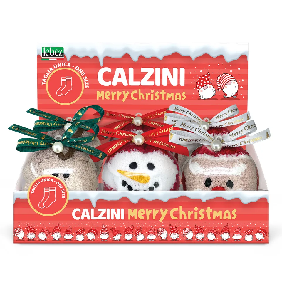 lebez-christmas-ball-socks-calze-natalizie-in-palla-da-appendere-6-paia image 1