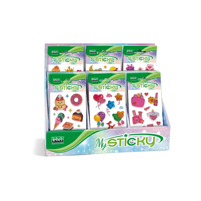 lebez-espositore-stickers-fantasy-48-buste-adesivi-gommati-3d image 1