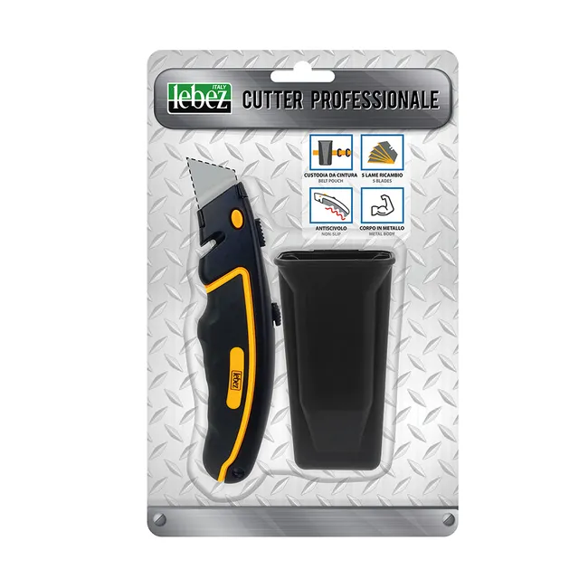 lebez-cutter-professionale-in-metallo-con-custodia-da-cintura-e-5-lame image 1