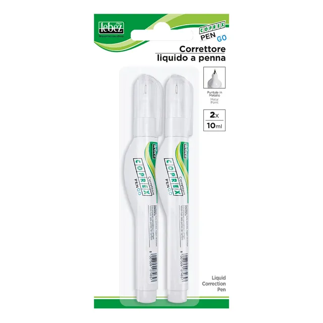 coprex-lebez-penna-correttore-liquido-10-ml-blister-2-pezzi image 1