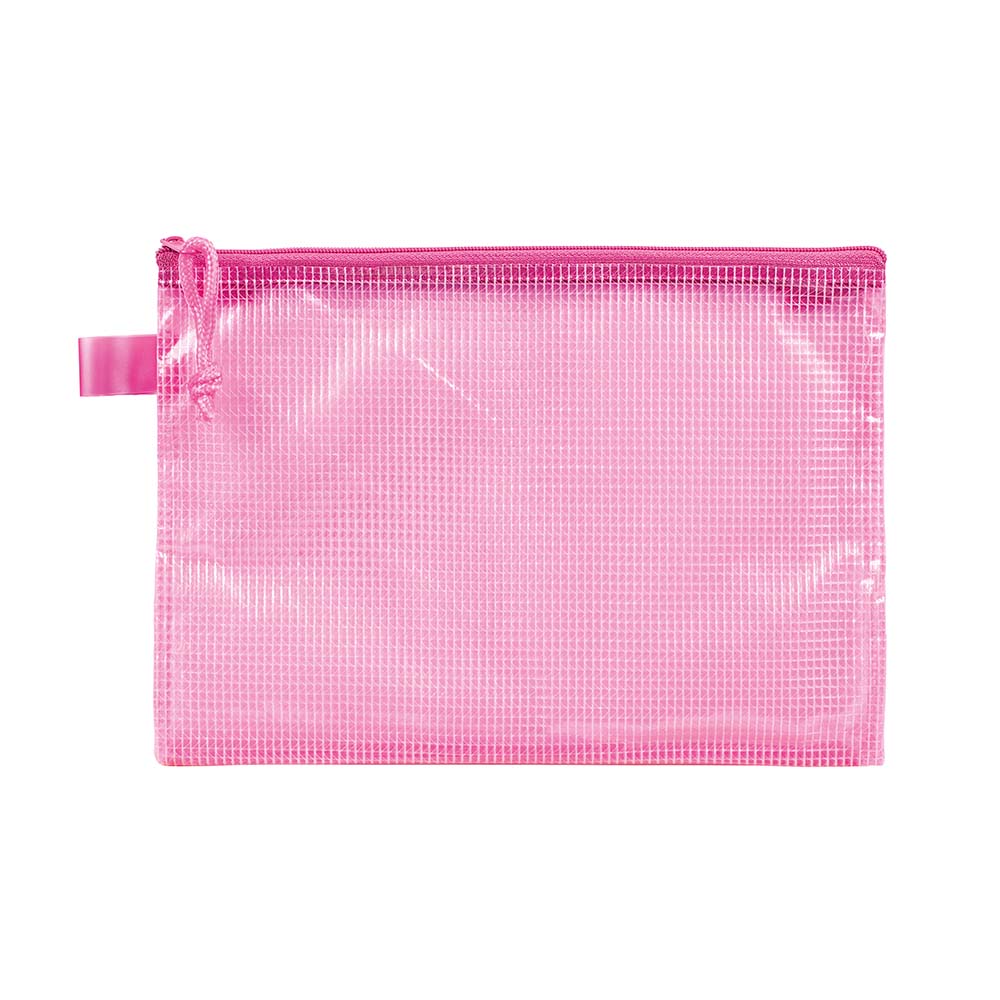 lebez-busta-portadocumenti-con-zip-in-pvc-e-rete-24x17-cm image 3
