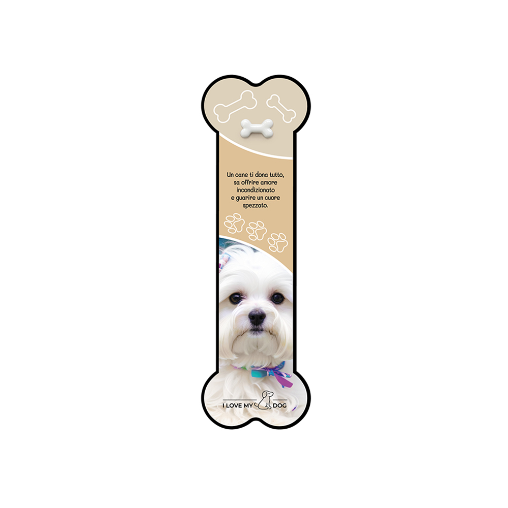 lebez-segnalibro-i-love-my-dog-in-cartoncino-con-charms image 4