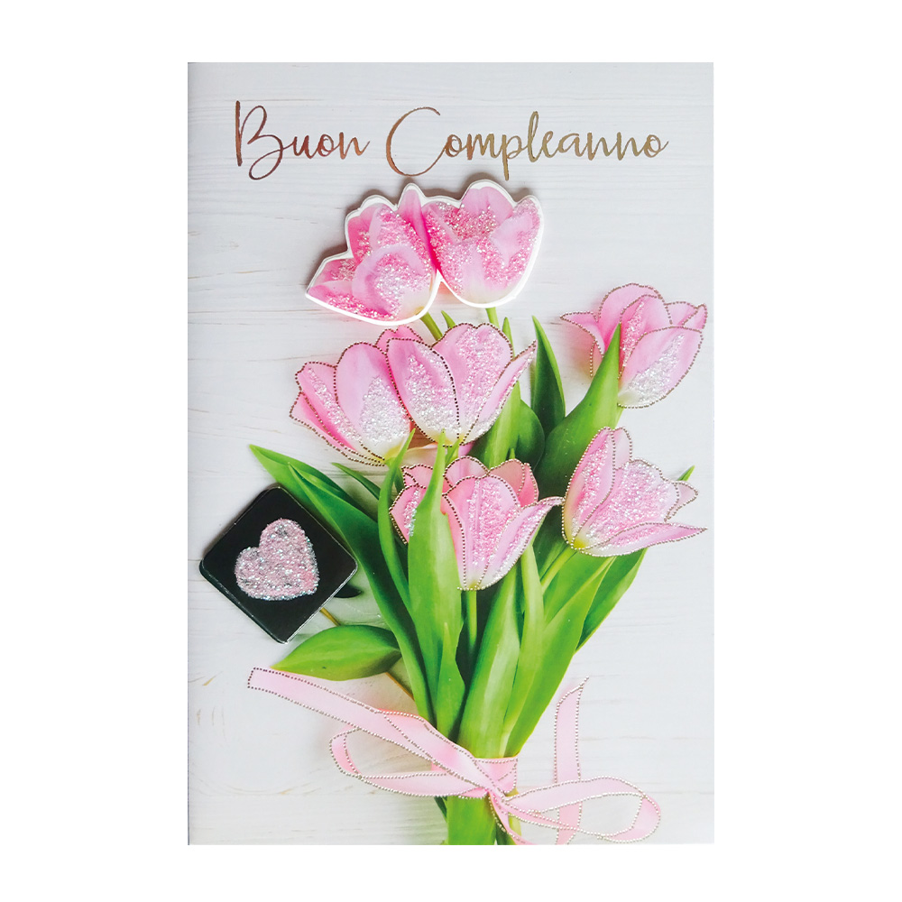 lebez-biglietto-compleanno-fiori-glitterato-con-busta-biglietto-augurale image 3