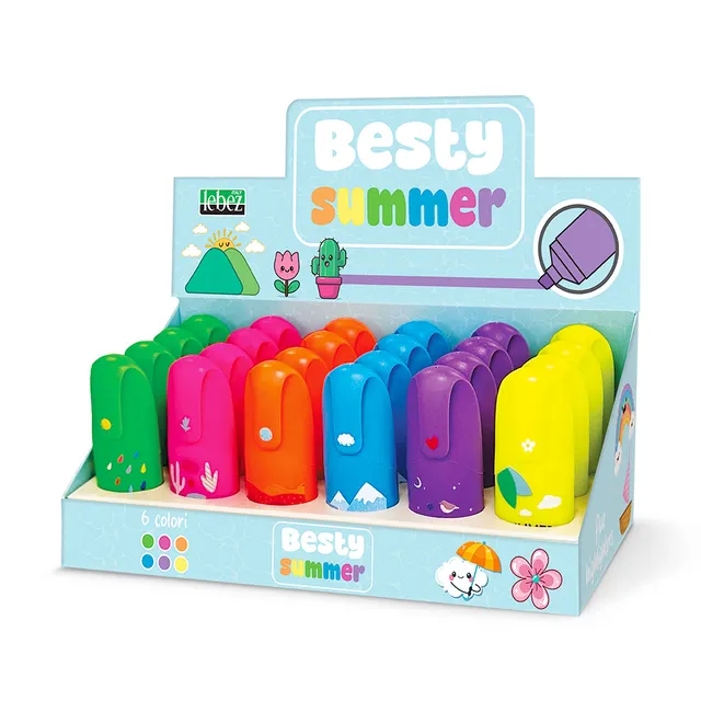 lebez-besty-summer-evidenziatore-fluorescente-6-colori image 1