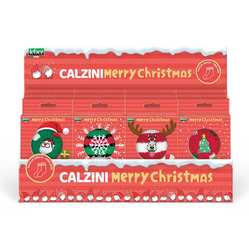 lebez-christmas-socks-calze-natalizie-display-12-paia image 1
