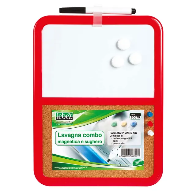 lebez-lavagna-combo-magnetica-sughero-21-x-28-5-cm image 1