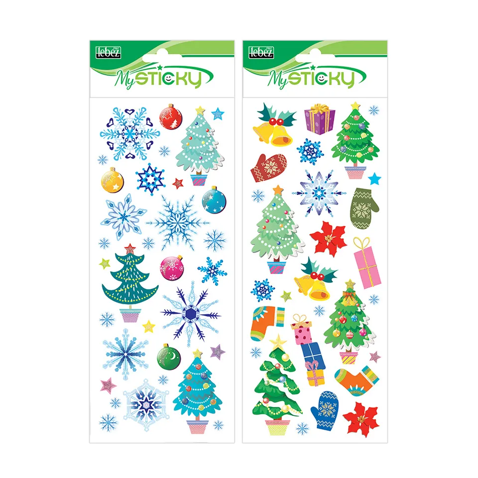lebez-stickers-christmas-glitterati-in-carta-blister-appendibile image 1