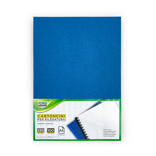 lebez-cartoncino-per-rilegatura-a4-230gr-confezione-100-fogli image 1