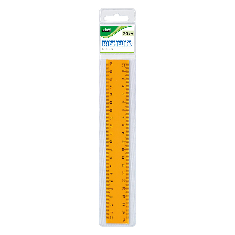 lebez-righello-20-cm-in-plastica-trasparente-in-blister image 1