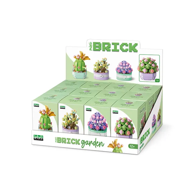 lebez-mini-brick-garden-set-costruzioni-piante-grasse-con-vaso image 1