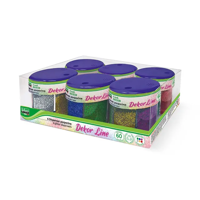 lebez-glitter-6-colori-in-dispenser-da-60-g image 1