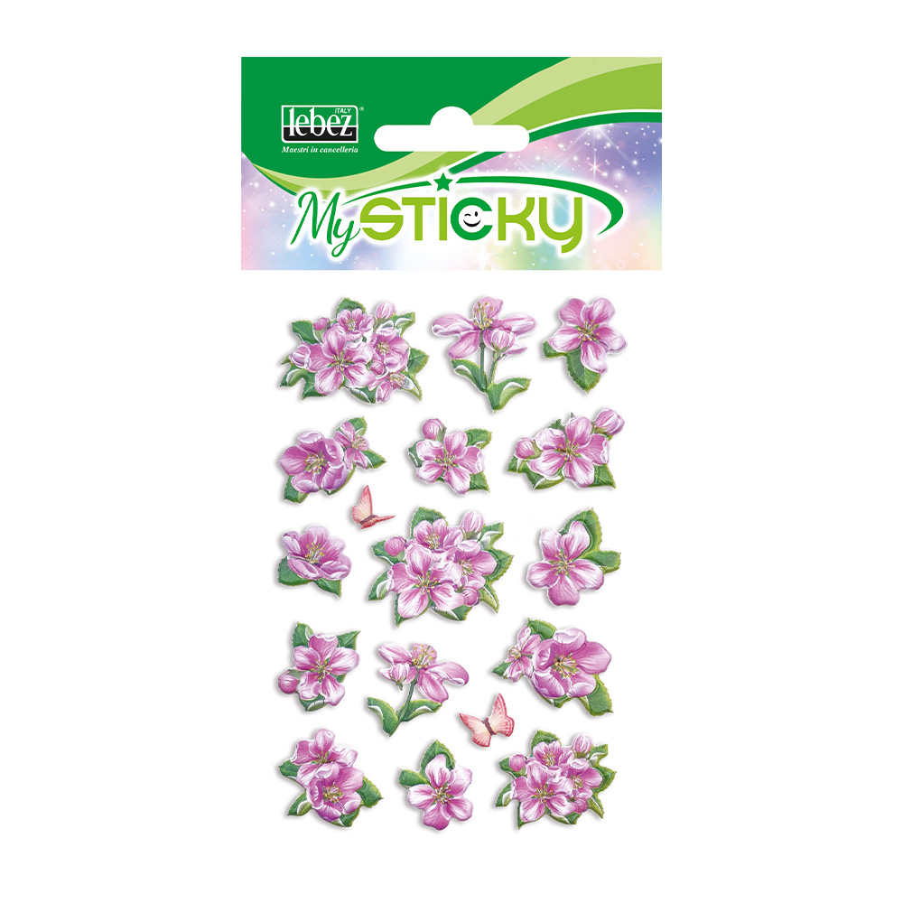 lebez-espositore-stickers-fiori-stickers-adesivi-gommati-3d-48-buste image 2