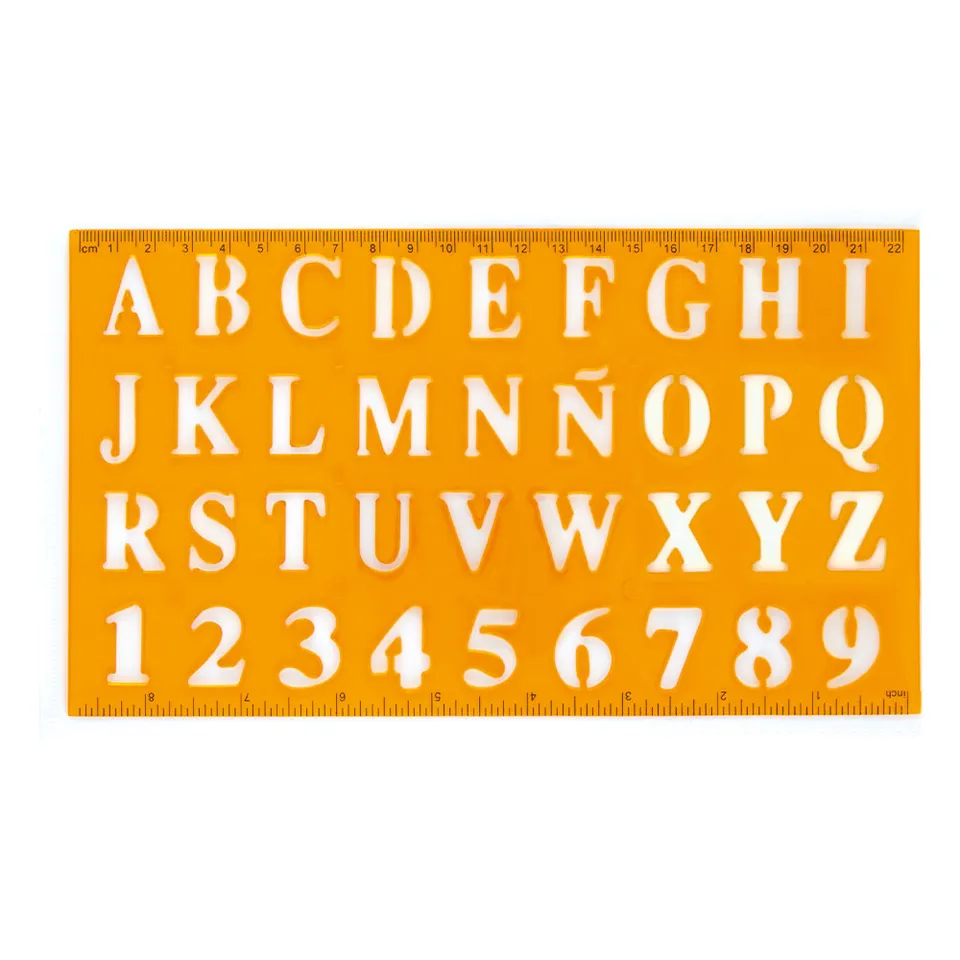 lebez-stencil-maxi-normografo-font-altezza-2-cm image 1