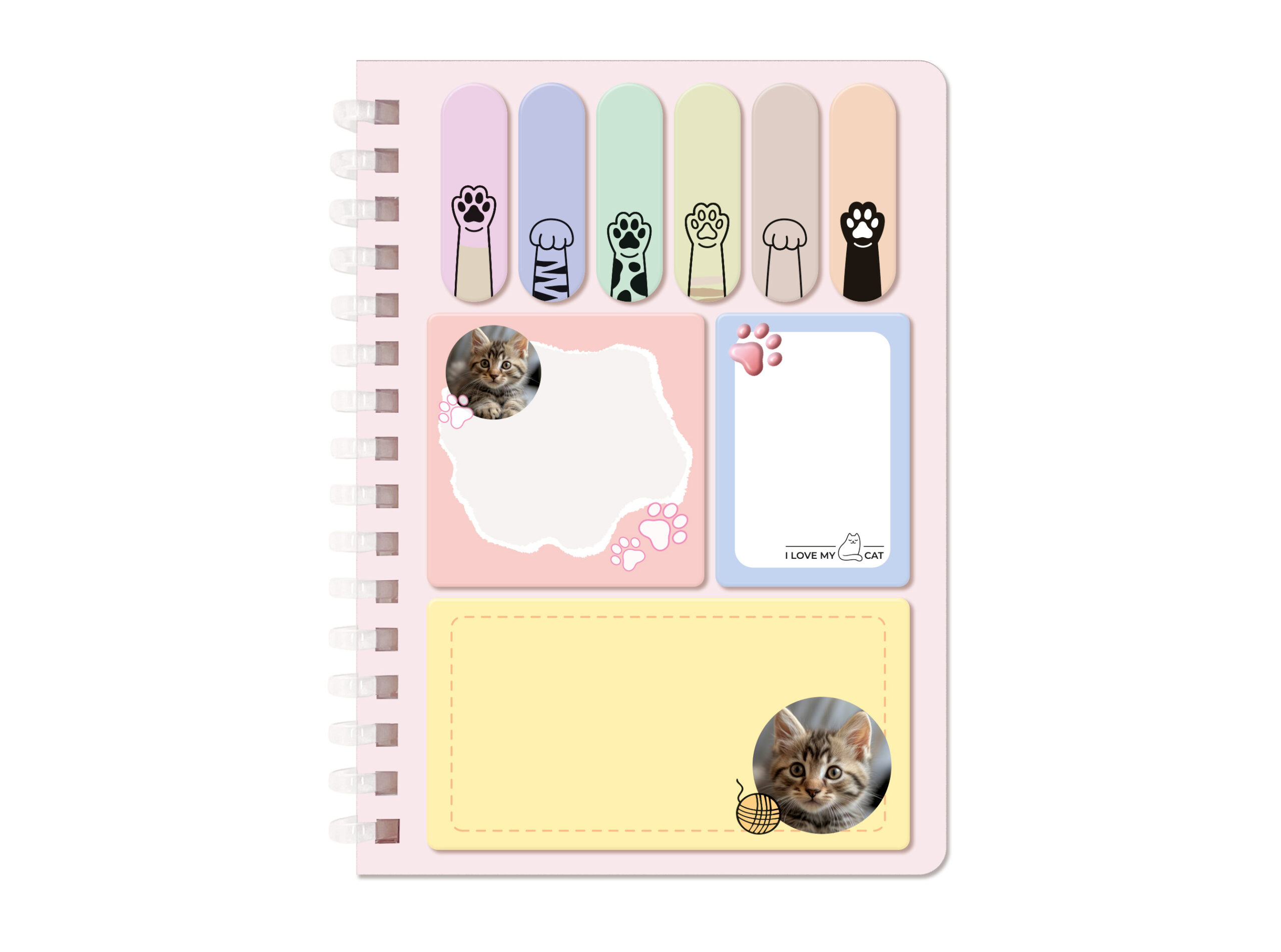 set-block-notes-memostick-lebez-i-love-my-pet-10x14-5-cm image 2