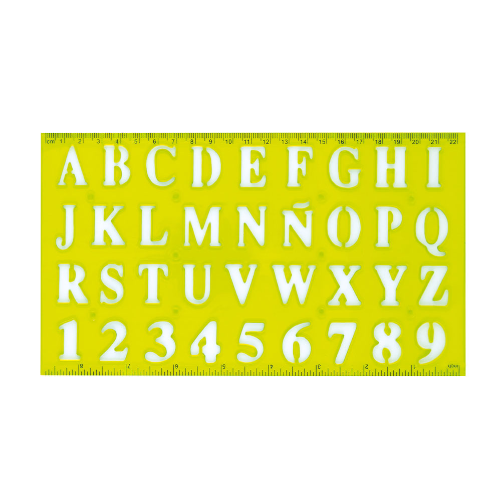 lebez-stencil-maxi-normografo-font-altezza-2-cm image 2