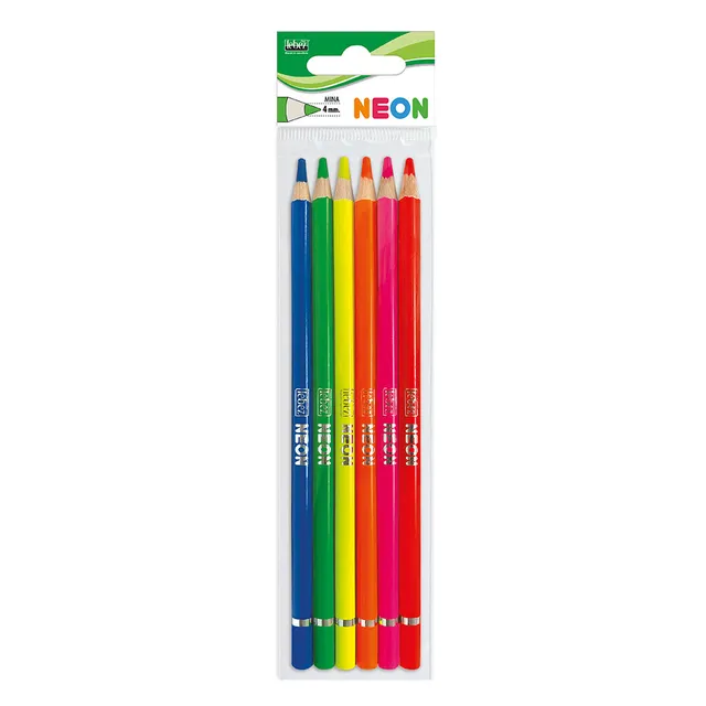 lebez-neon-matite-colorate-neon-6-pezzi image 1
